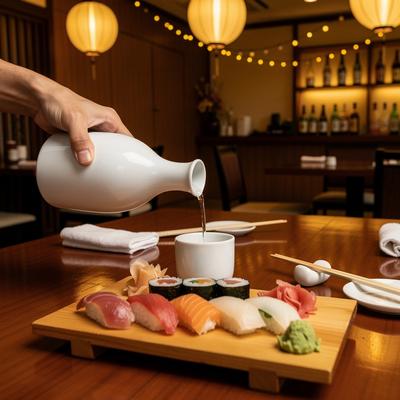 Assorted sashimi with citrus and grated daikon